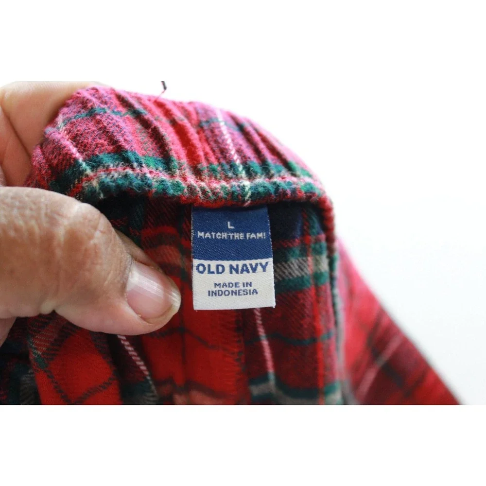 Old Navy Pajama Pants Mens Large Multicolor Plaid